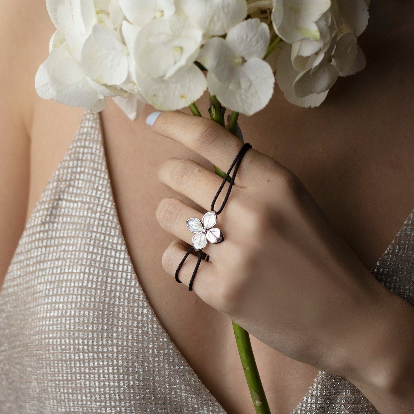 Mother of Pearl Cord Bracelet