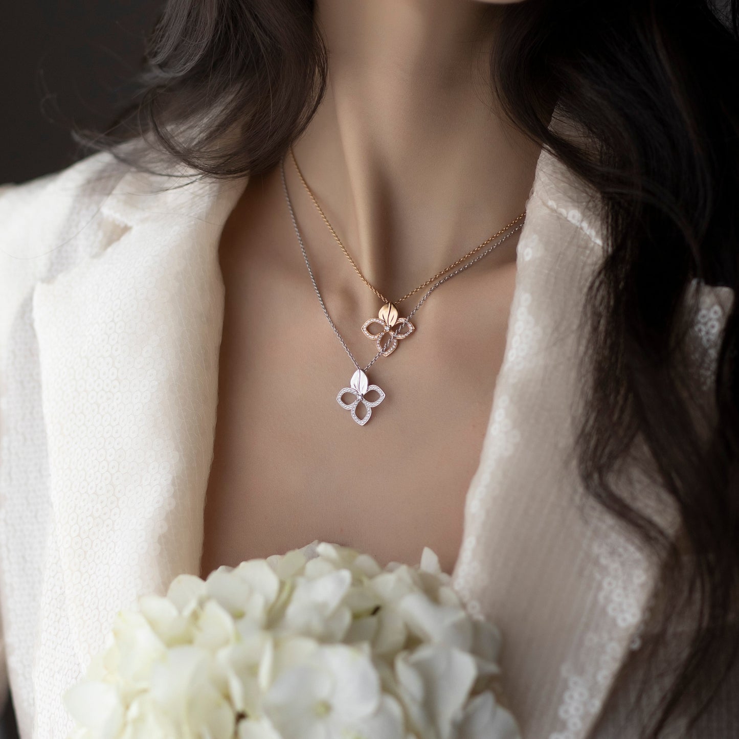 Lucky Flower Diamond Pendant