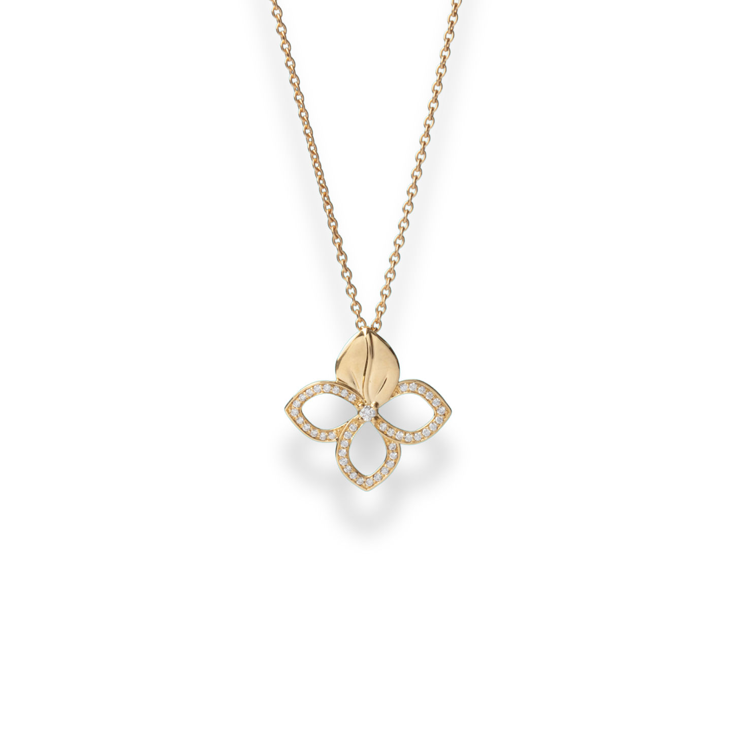 Lucky Flower Diamond Pendant