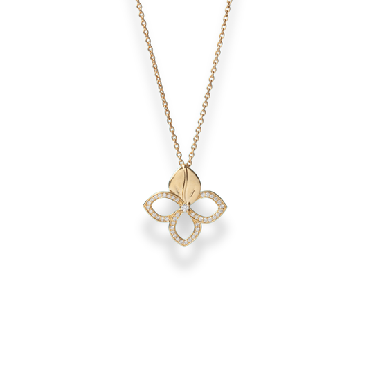 Lucky Flower Diamond Pendant