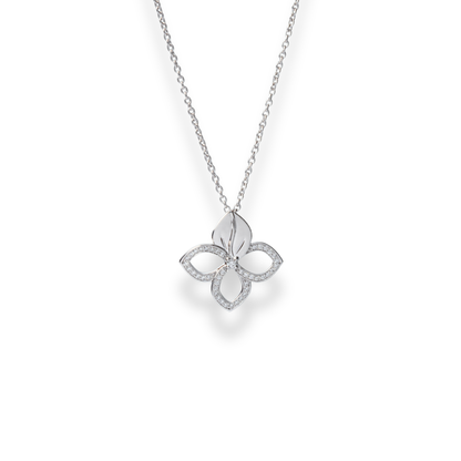 Lucky Flower Diamond Pendant