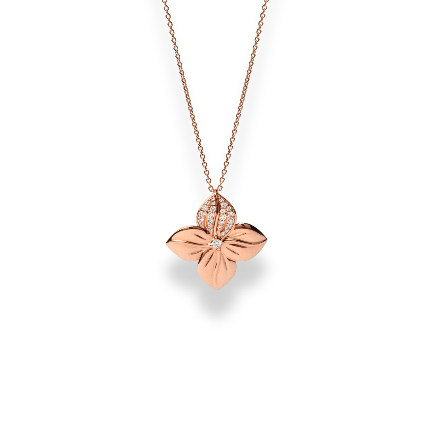 Lucky Flower Diamond Pendant