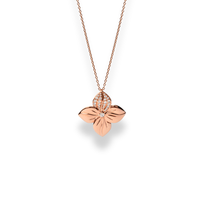 Lucky Flower Diamond Pendant