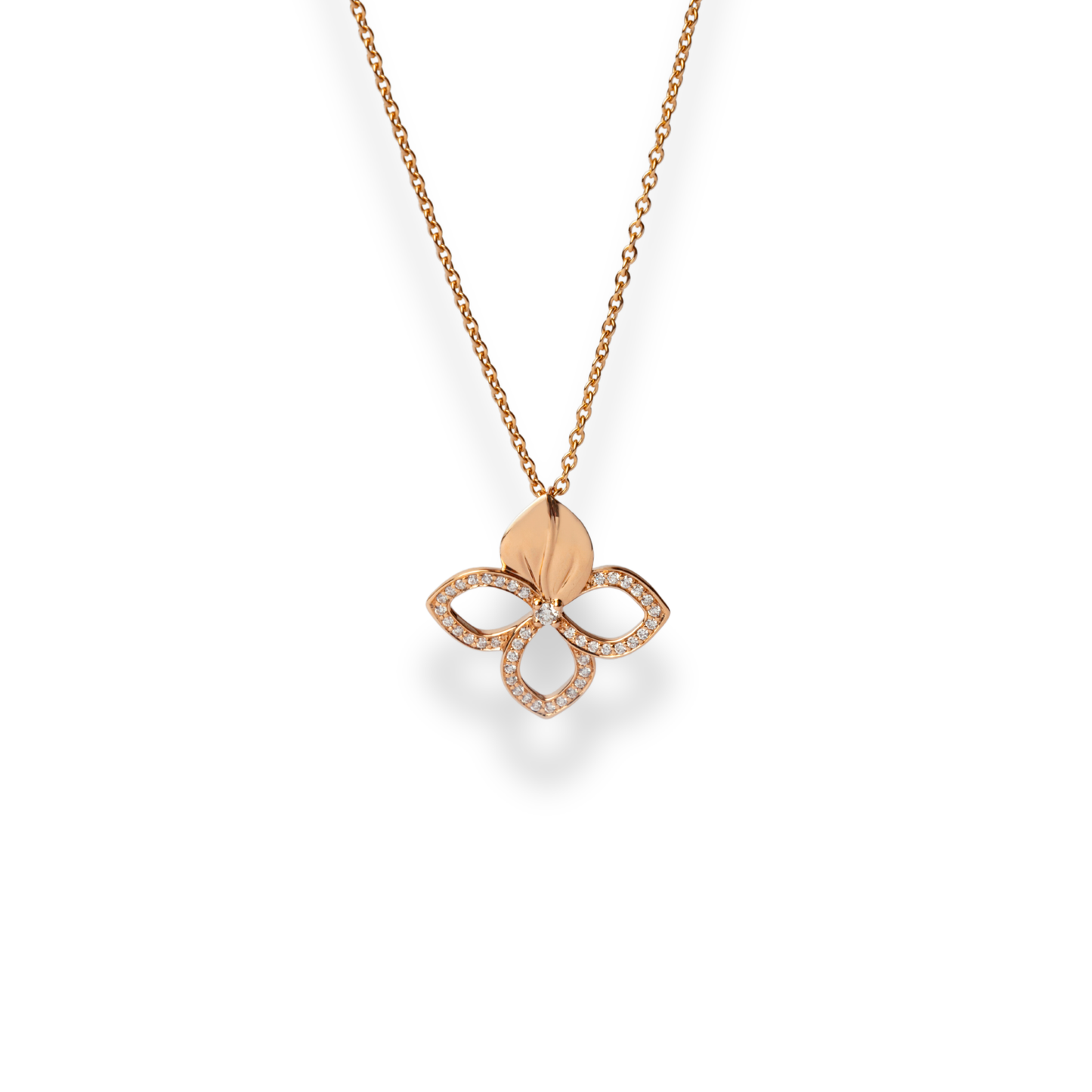 Lucky Flower Diamond Pendant
