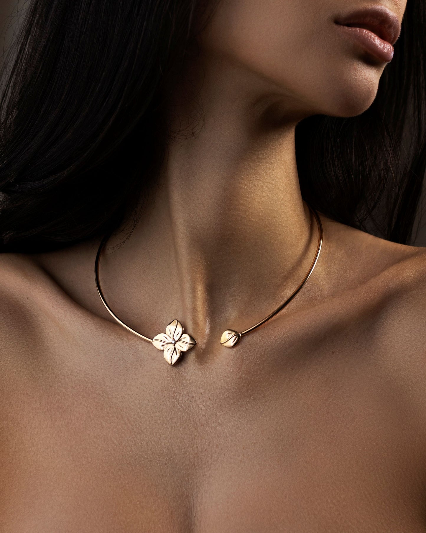 Lucky Flower Rose Gold Collier