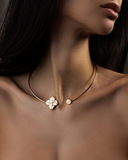 Lucky Flower Rose Gold Collier