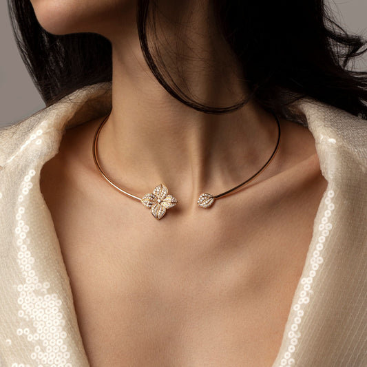 Lucky Flower Diamond Collier