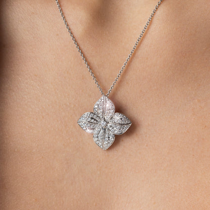 Lucky Flower Diamond Pendant